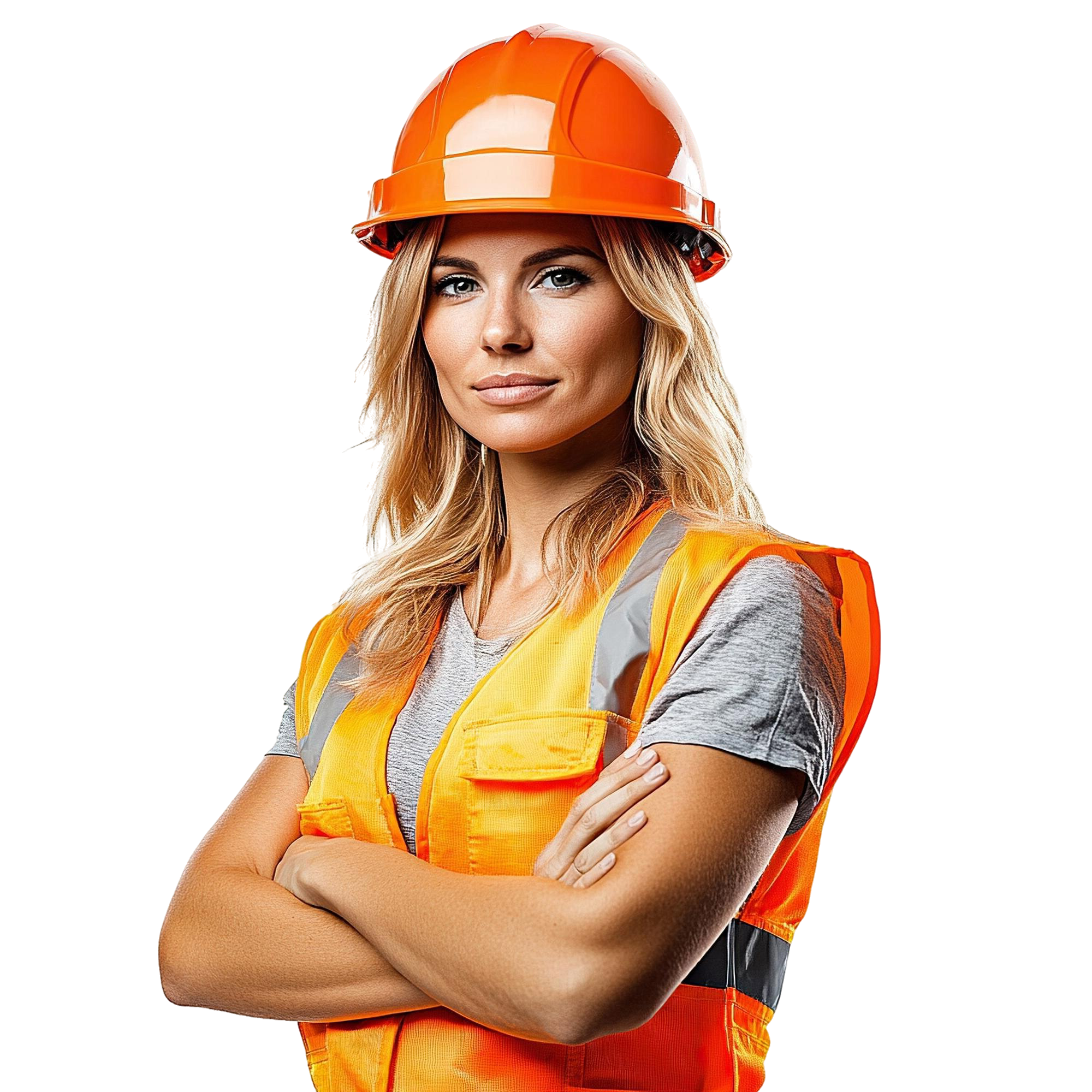 woman-construction-worker-wearing-orange-safety-vest-hard-hat-white-background